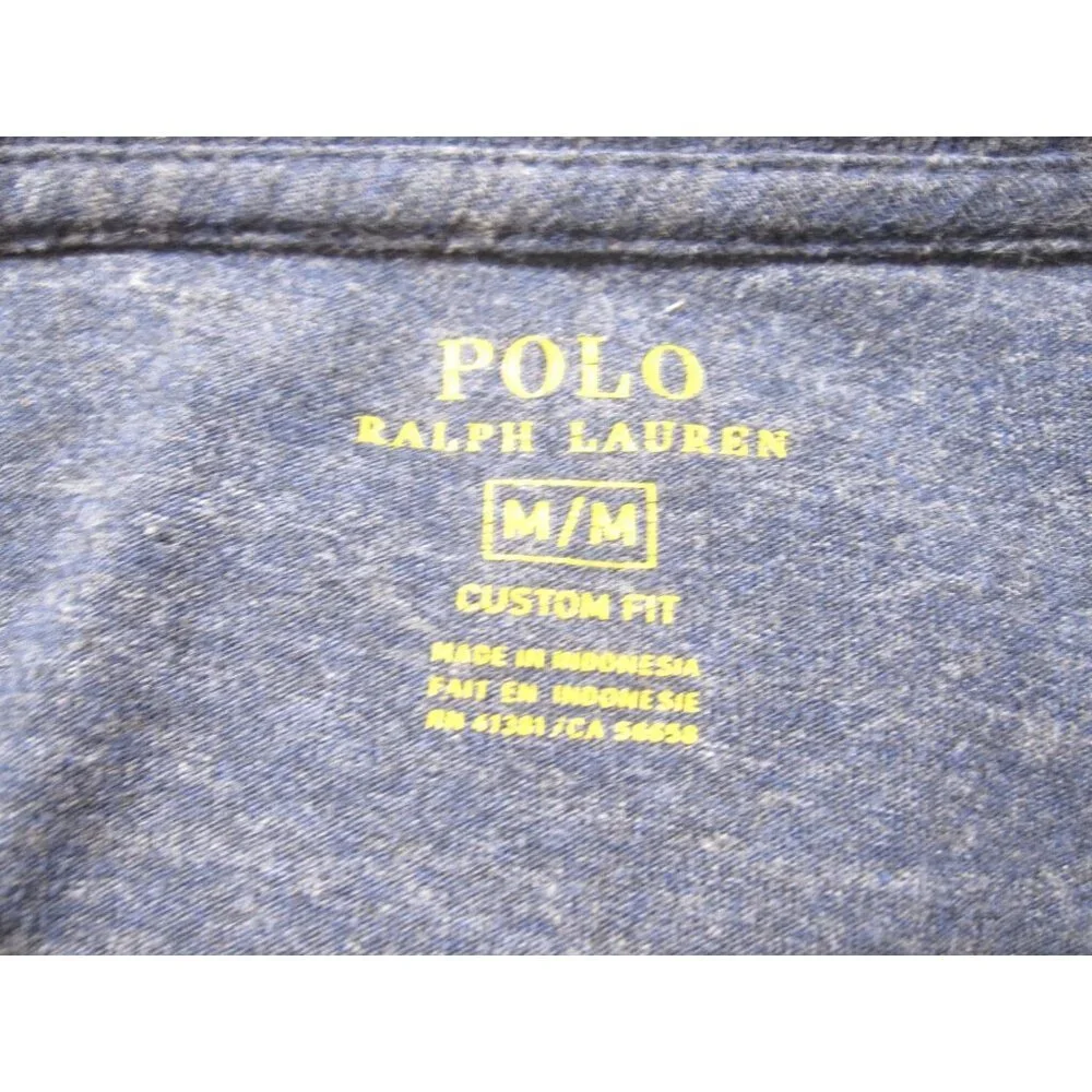 Polo Ralph Lauren Men Long Sleeve T-Shirt Preppy Old Money Slim Fit Sz M (M114)